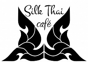 Silk Thai Cafe Logo B&W